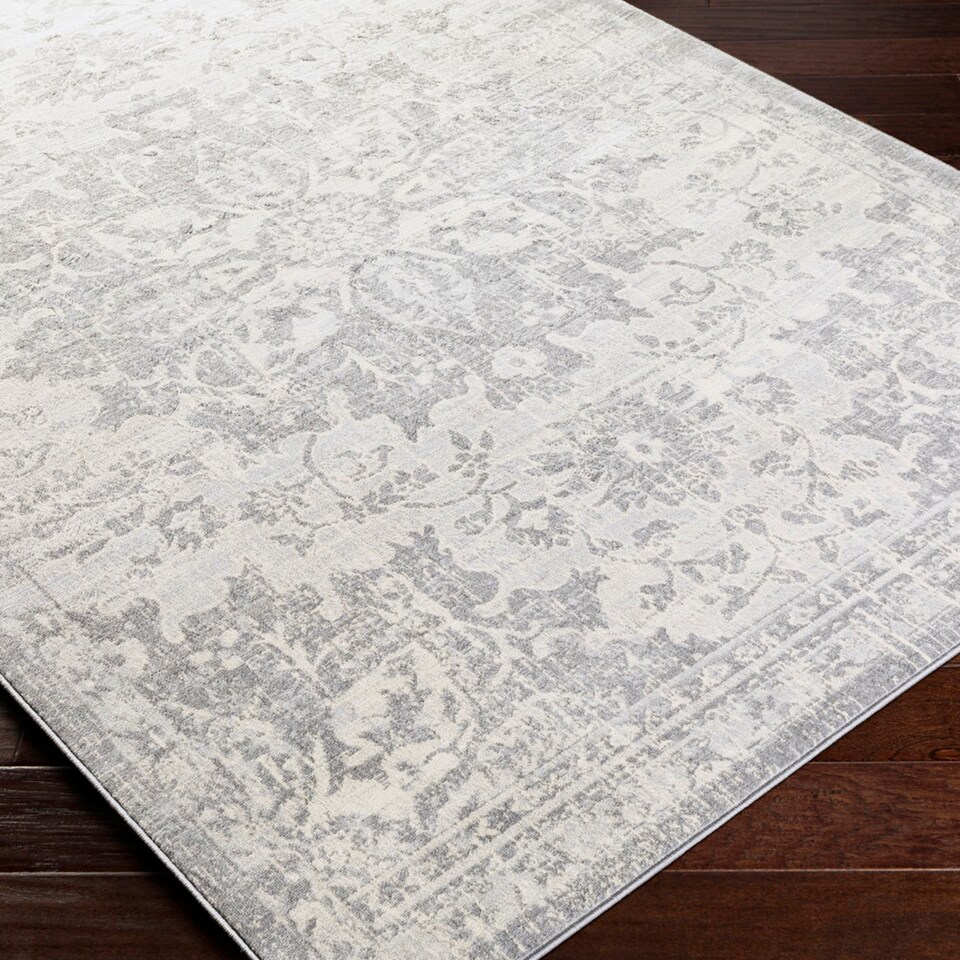 image 1 of LIVABLISS Monaco-Vintage Traditional Boho Rug 80 x 220 cm | Grey Ivory cream