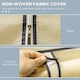 image 9 of HOMCOM Fabric Wardrobe w/ Shelves Hanging Rail Foldable Closets Cream Cream