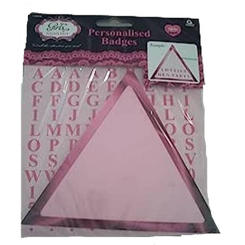 image 1 of Amscan Girls Night Out Customisable Party Badge - Pink - One Size