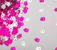image 1 of 40th Birthday Confetti Pink & Silver 1 pack x 14 grams birthday decoration Foil Metallic 1 pack