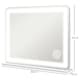 image 3 of HOMCOM Vanity Mirror with Lights, Large Lighted Makeup Mirror with 3 Colour Lighting Modes, 10X Magnifying, USB Charging Port, Touch Screen, Tabletop or Wall Mounted Design for Bedroom, White