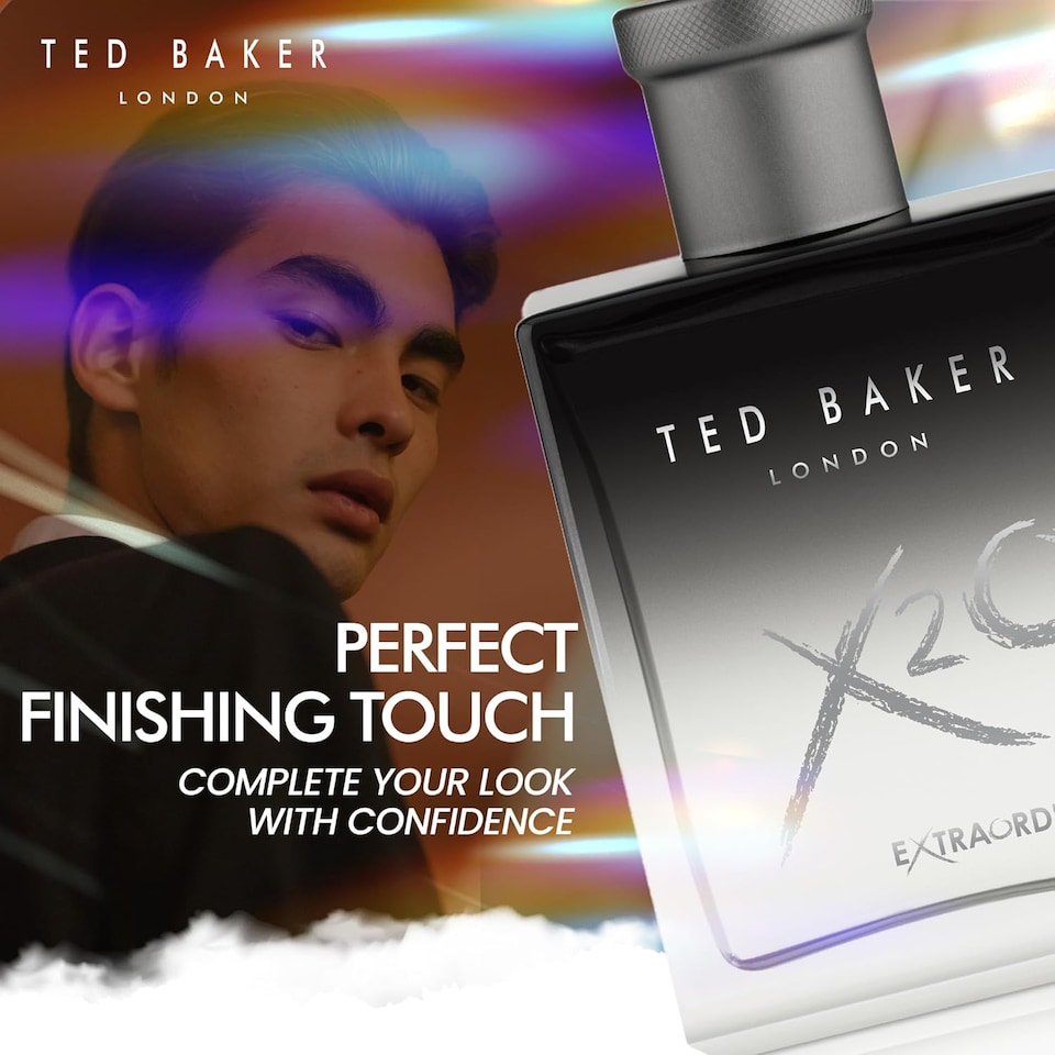 image 1 of Ted Baker X20 Men Eau de Toilette Perfume for Men, Oriental Fragrance Featuring Tangerine and Amber Notes, Spicy Pepper Finish, 100ml