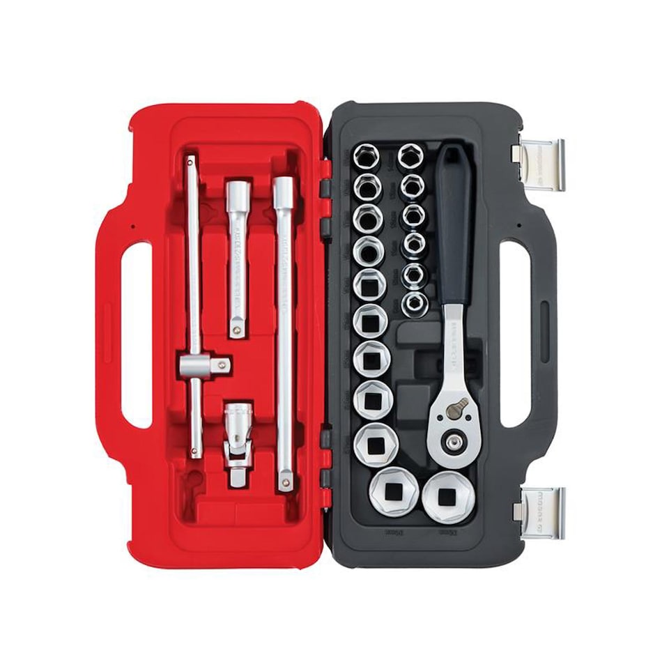 image 1 of Facom SL.151-EP22PB 22-Piece 1/2in Drive Metric Socket Set in TWIN BOX Case