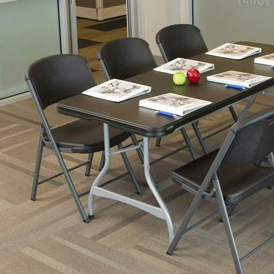image 1 of Folding Table Lifetime 182 x 73,5 x 76 cm 6 persons Rectangular Steel Plastic