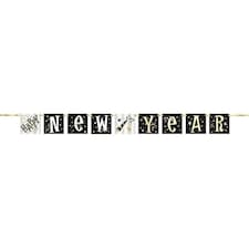 Happy New Year Cardboard Block Banner 152cm