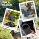 image 3 of PawHut 3-in-1 Pet stroller with Detachable Carrier for Mini Dogs, Grey