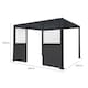 image 5 of Anthracite Aluminium Pergola With 2 x Shutter Panels - 3m x 4m