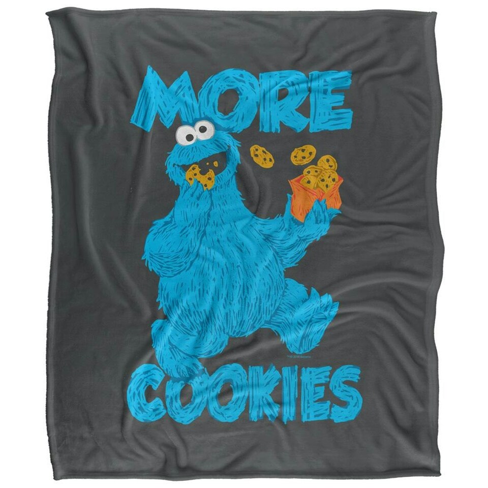 image 1 of Sesame Street More Cookies Blanket - Multicoloured - One Size
