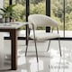 image 9 of Dining Chair Bedano - woven fabric, padded, 150 kg load capacity - Set of 2 Grey | Greige