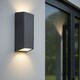 image 7 of CGC WILMA Dark Grey Rectangular Outdoor LED Wall Light Grey