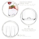 image 2 of LAV Terra Whiskey Glasses - 475ml - Clear - Pack of 6 Clear