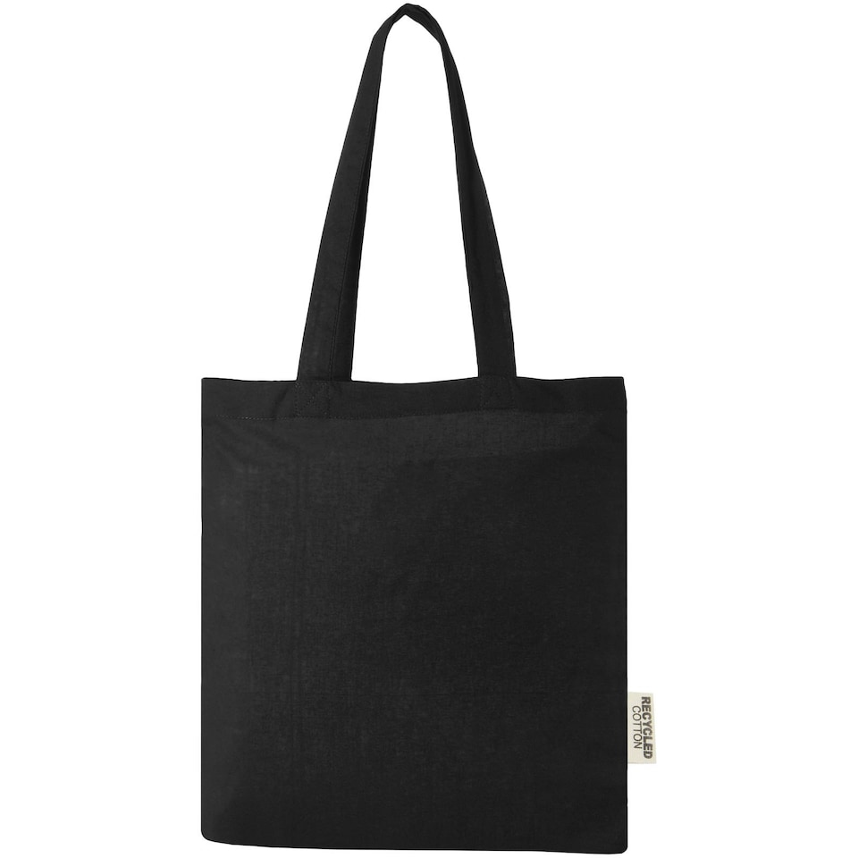 image 1 of Madras Recycled Cotton 7L Tote Bag - Solid Black - One Size Black