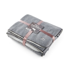 Myga Fleece Yoga Blanket - Stone | Grey