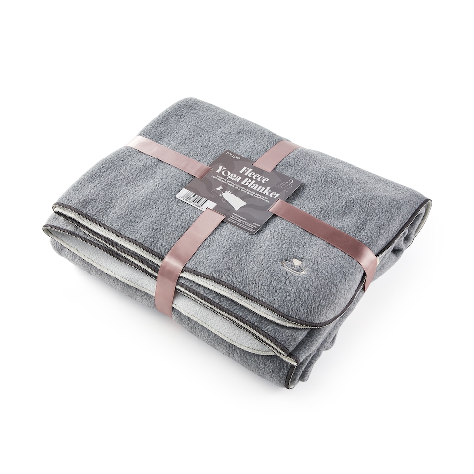 image 1 of Myga Fleece Yoga Blanket - Stone | Grey