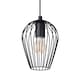 image 4 of EGLO Newtown Vintage Black Caged Steel 3-Light Pendant