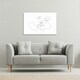 image 2 of couple kiss in line art (Canvas Print) 46 x 31 x 4cm