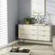 image 1 of Core Products Augusta Driftwood, 3+3 Drawer Wide Chest Of Drawers H73.6cm x W119.3cm x D39.5cm Cream