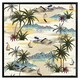 image 1 of Palm & sailboats (Picture Frame) Black | XS