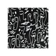 image 1 of Geometric Shapes Repeating Designer Splash Back | White