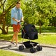 image 2 of PawHut 3-in-1 Pet stroller with Detachable Carrier for Mini Dogs, Black