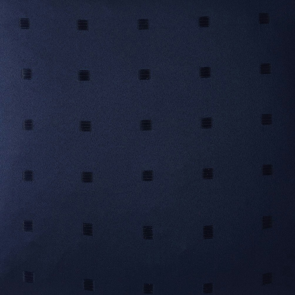 image 1 of Semi Plain Dobby Square Geometric Woven Jacquard Navy Cushion Set of 4 | Blue | 45cm x 45cm x 10cm | 4