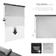 image 3 of Vertical Awning Eloise - installation materials included, retractable, UV blocking | Grey | light grey | 120 x 250 cm | 1