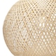 image 8 of Modern Spherical Cage Design Bamboo Strapping Pendant Lamp Shade | Brown