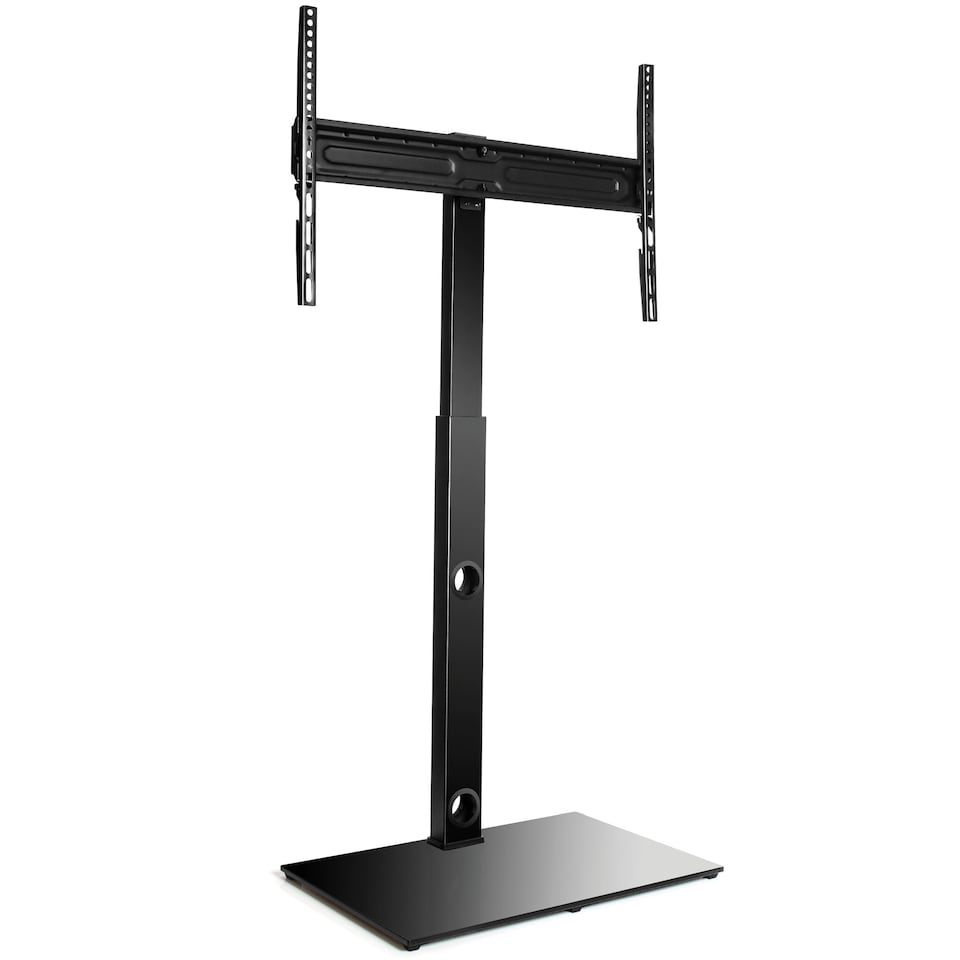 image 1 of Futura 30 to 75 Inch Universal TV Floor Stand Swivel Height Adjustable 40kg Load Black