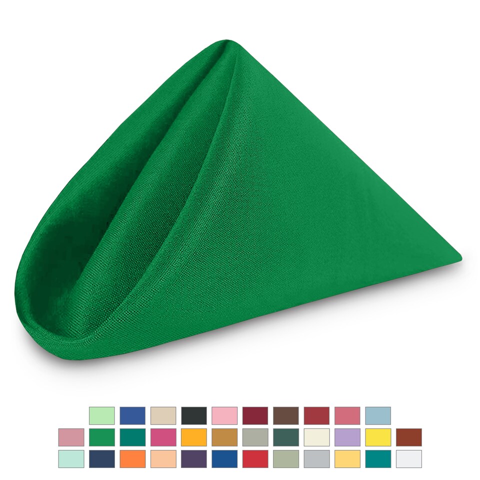 image 1 of 1pc Polyester Table Napkins, Wrinkle-Resistant Cloth Napkin - 20 Inch