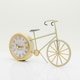 image 2 of Hometime Mantel Clock Bicycle Grey | Blue