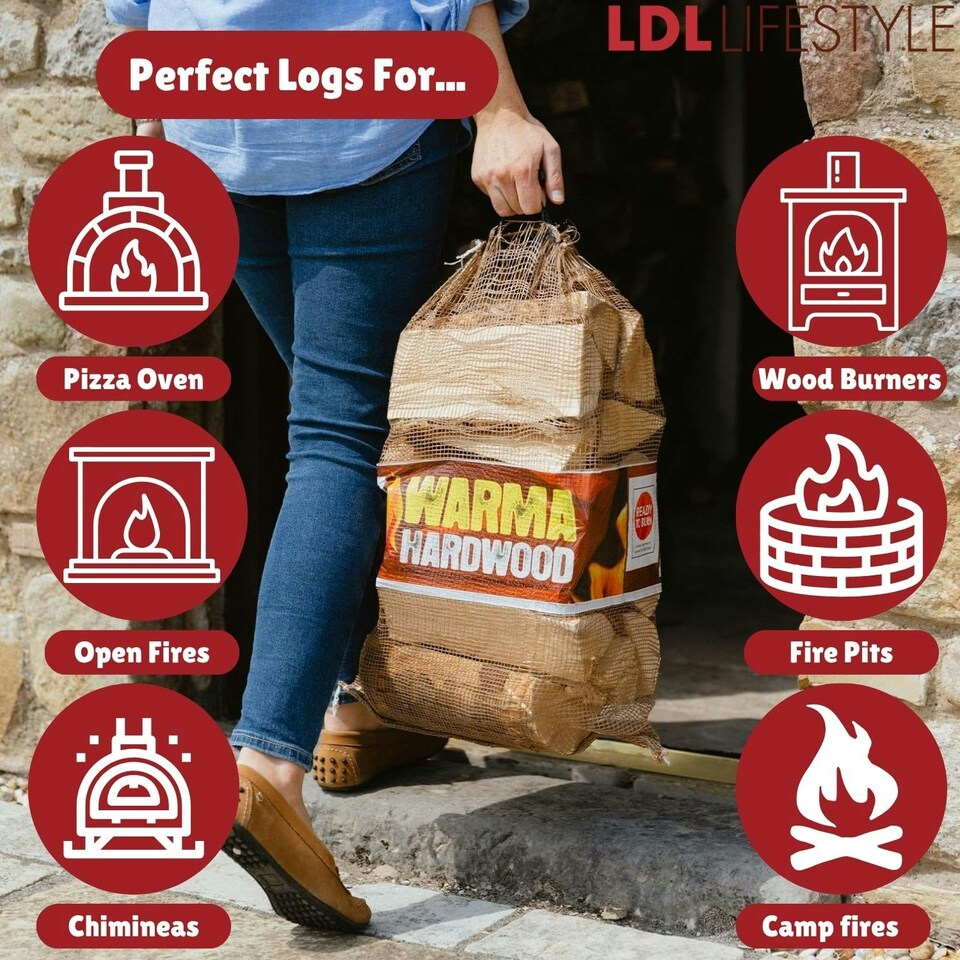 image 1 of Warma Hardwood Firewood Net - 1 x 25L Net