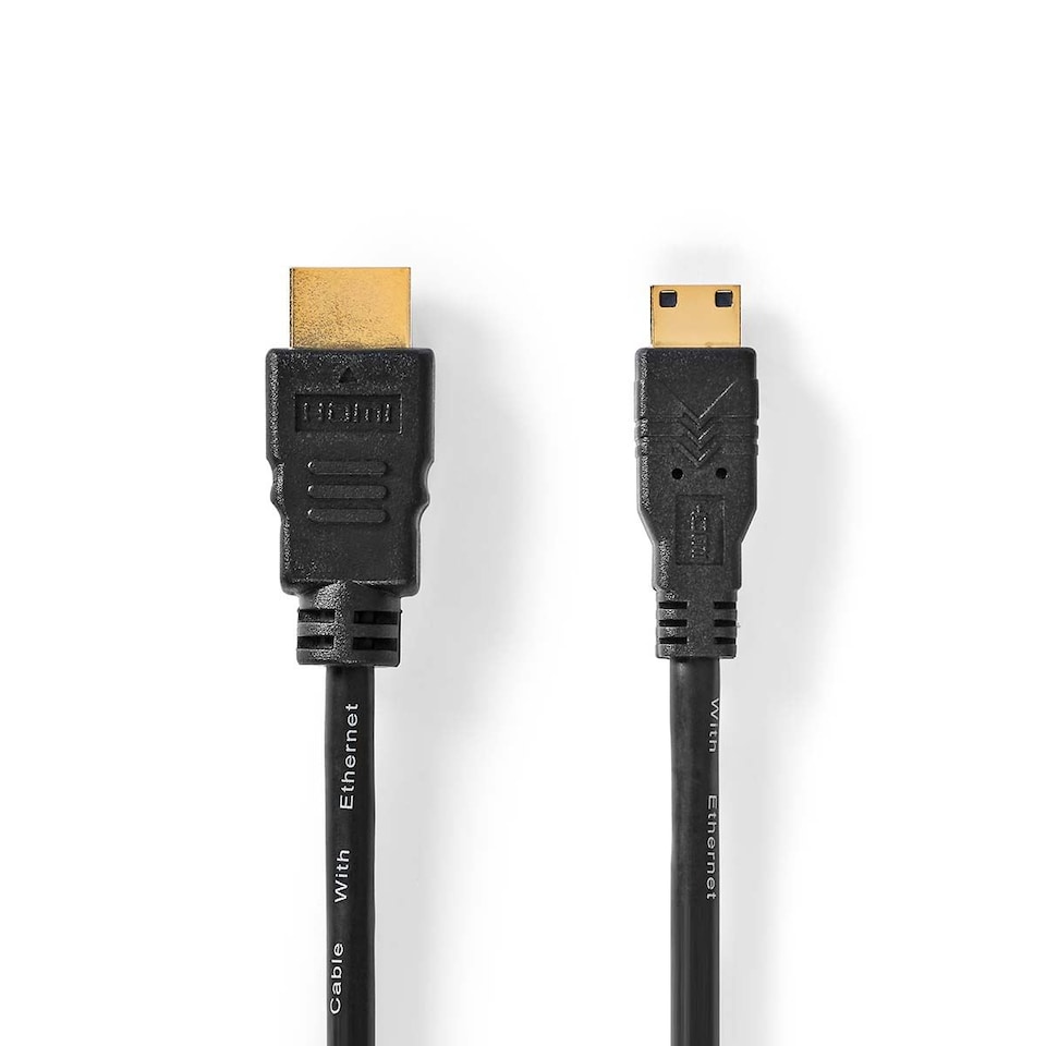 image 1 of Nedis 3m High Speed Mini HDMI Cable with Ethernet HDMI to HDMI Mini 4K UHD