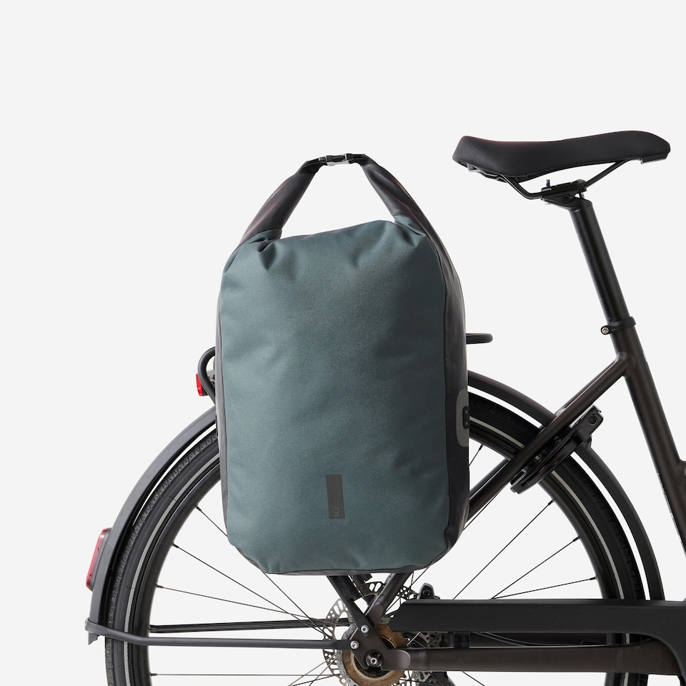 image 1 of Decathlon 20 L Waterproof Pannier Rack Bike Bag 500