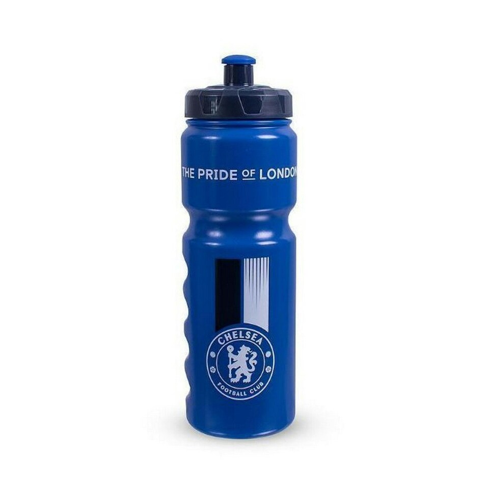 Chelsea FC The Pride Of London Plastic Water Bottle - Blue/White - One Size