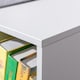 image 9 of HOMCOM Kids Cabinet w/ Six Compartments for Toys, Clothes, Books - Grey Grey | 103 x 30 x 60cm