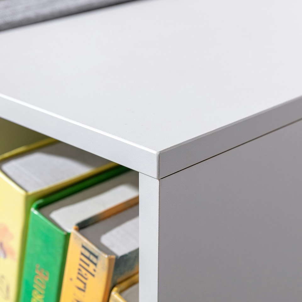 image 1 of HOMCOM Kids Cabinet w/ Six Compartments for Toys, Clothes, Books - Grey Grey | 103 x 30 x 60cm