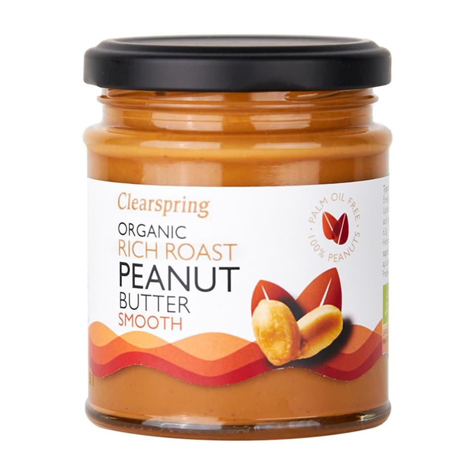 Organic Rich Roast Smooth Peanut Butter 170g (Clearspring)