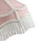 image 5 of Traditional Victorian Empire Lampshade in Soft Blush Pink Velvet with Tassels | Pink