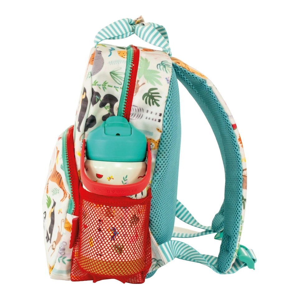 image 1 of Floss & Rock Children's Backpack - Jungle Animal | Multi