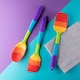 image 4 of Taylor's Eye Witness Rainbow Silicone Spatula Spoon