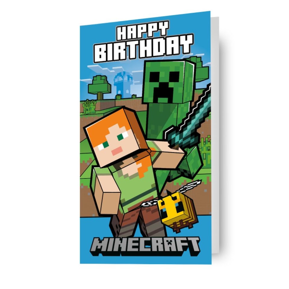 image 1 of Minecraft Birthday Card