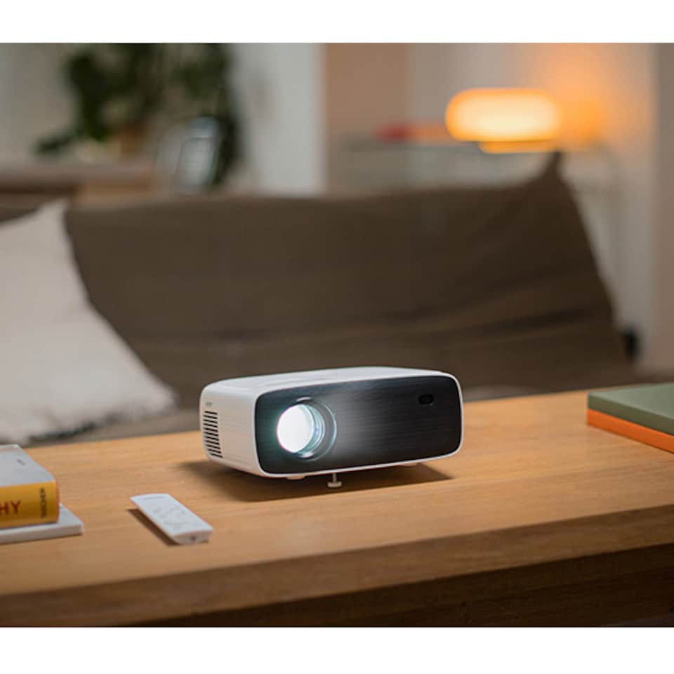 image 1 of Philips NeoPix Smart 200 Projector White- 80", LED, 1080p, Built-in media player