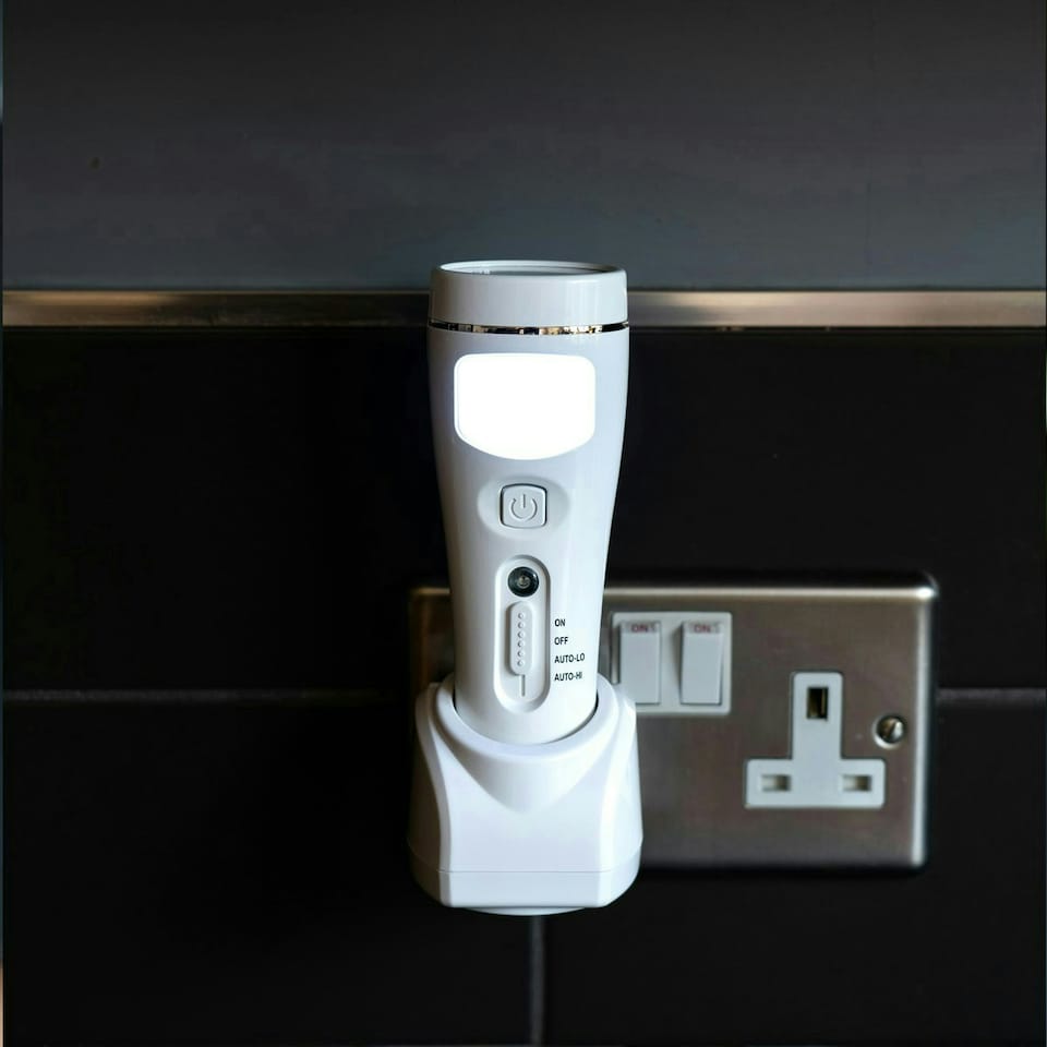 image 1 of NiteSafe Maxi Rechargeable - 4 Function LED Nightlight, Power Failure Light, Torch and Work Light
