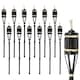 image 1 of Harbour Housewares Bamboo Garden Fire Torches - 60cm - Black - Pack of 12