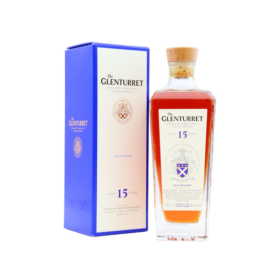 Glenturret - 2025 Release Single Malt Scotch 15 year old Whisky