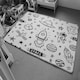 image 4 of Doodle space (Rug) Black | Medium: 80x150cm