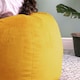 image 6 of icon Aurora Classic Velvet Bean Bag Chair Ochre Yellow Bean Bags Yellow | Yellow