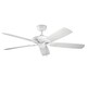 image 1 of Kevlar 152cm Pull Chain 5 Blade Ceiling Fan Matte White