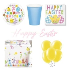 Happy Easter 8 Person Deluxe Party Pack