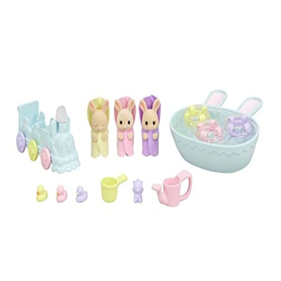 Sylvanian Families - Triplets Baby Bathtime Set /Toys - Sylvanian Families
